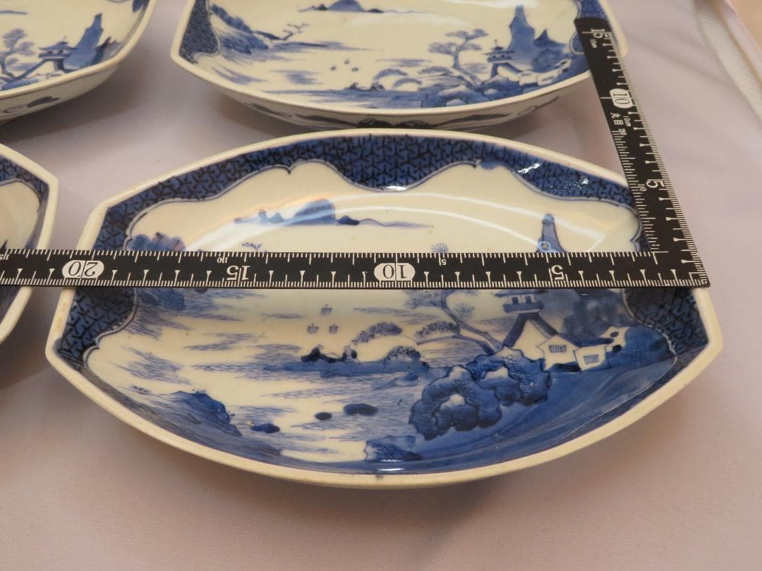 3275　古美術＜値下げ交渉大歓迎＞古伊万里　舟皿　４枚