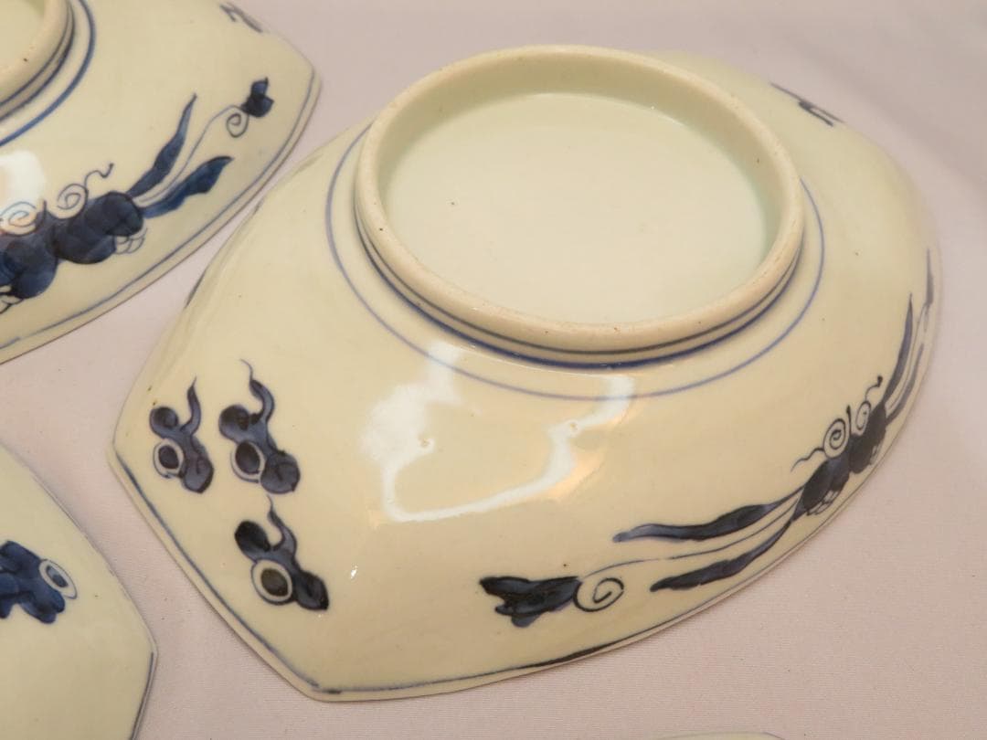 3275　古美術＜値下げ交渉大歓迎＞古伊万里　舟皿　４枚