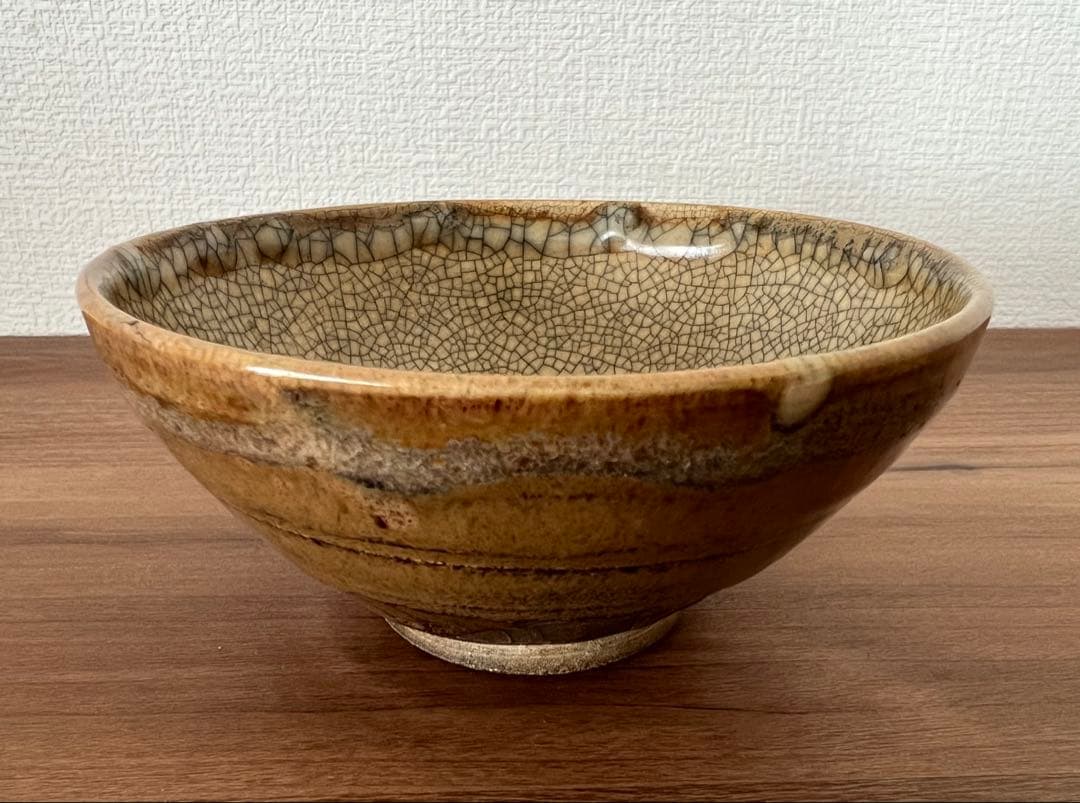 出雲焼茶碗 茶道具 陶印有 箱有 共布有