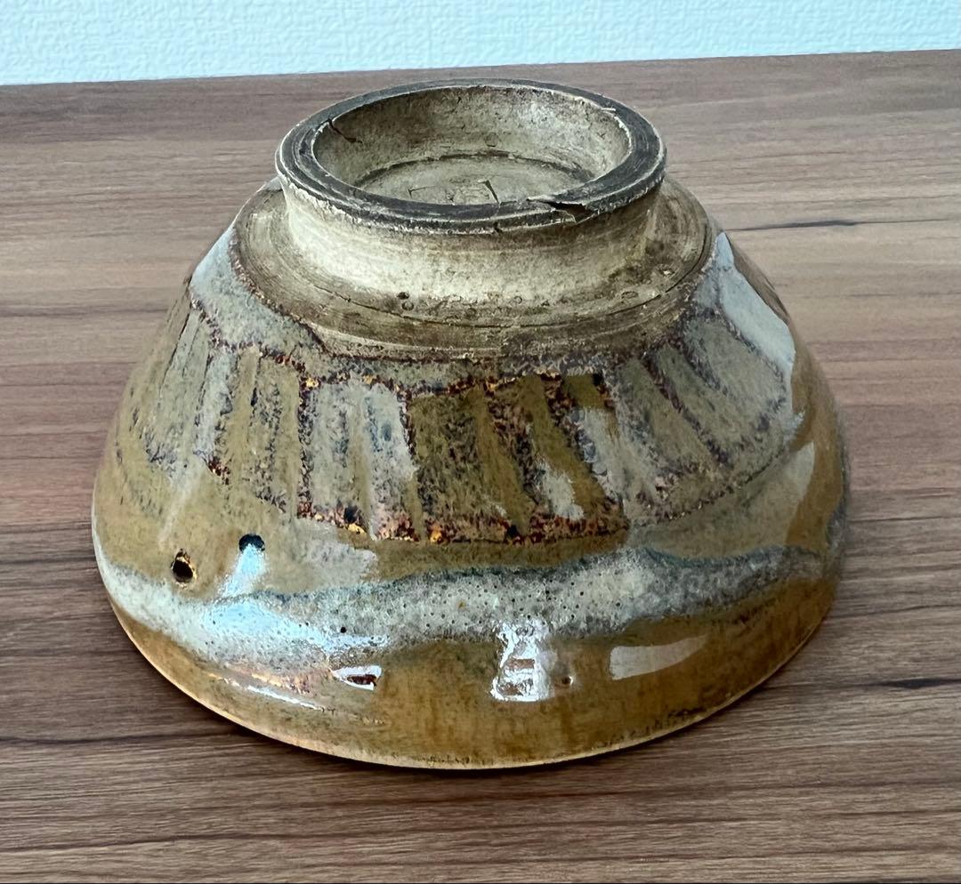 出雲焼茶碗 茶道具 陶印有 箱有 共布有