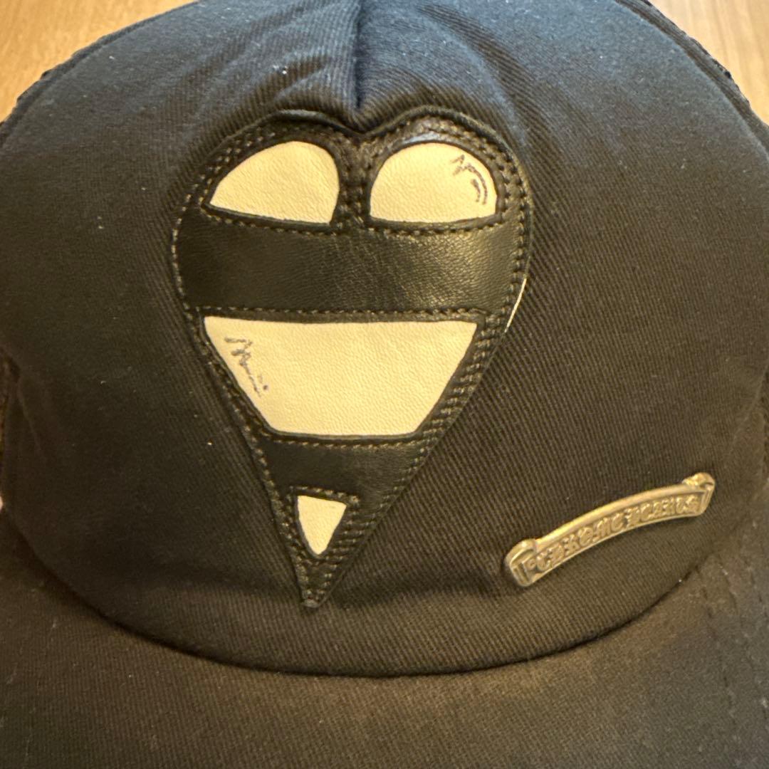 【再値下げ】激レアクロムハーツ　ハートパッチ　ブラックキャップ メッシュ