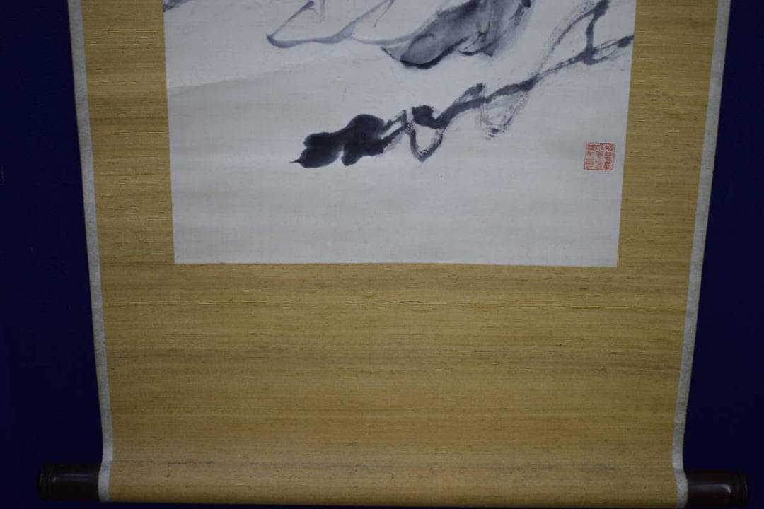 真作/杜成卿/布袋画賛/布袋屋掛軸HJ-394