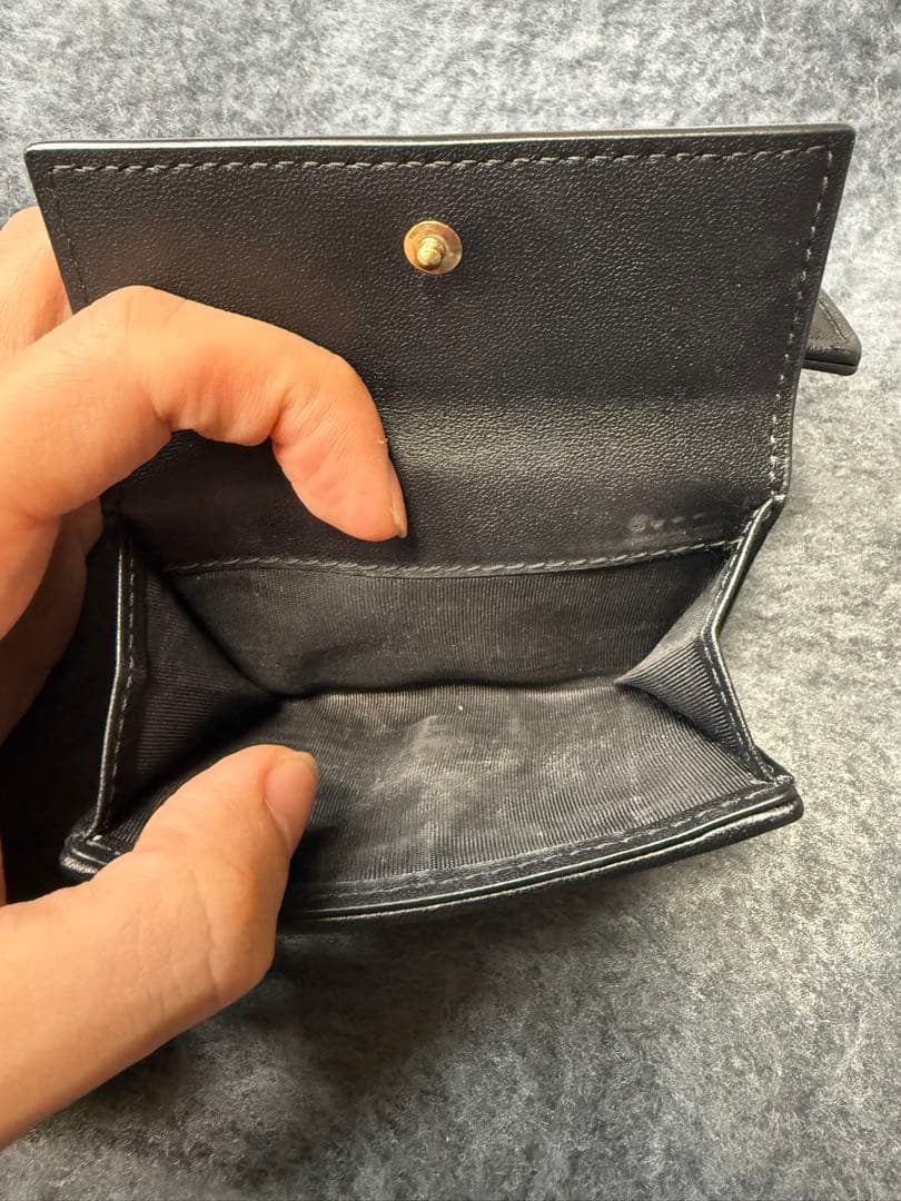 ディオール ロータスウォレット カナージュ 三つ折り財布