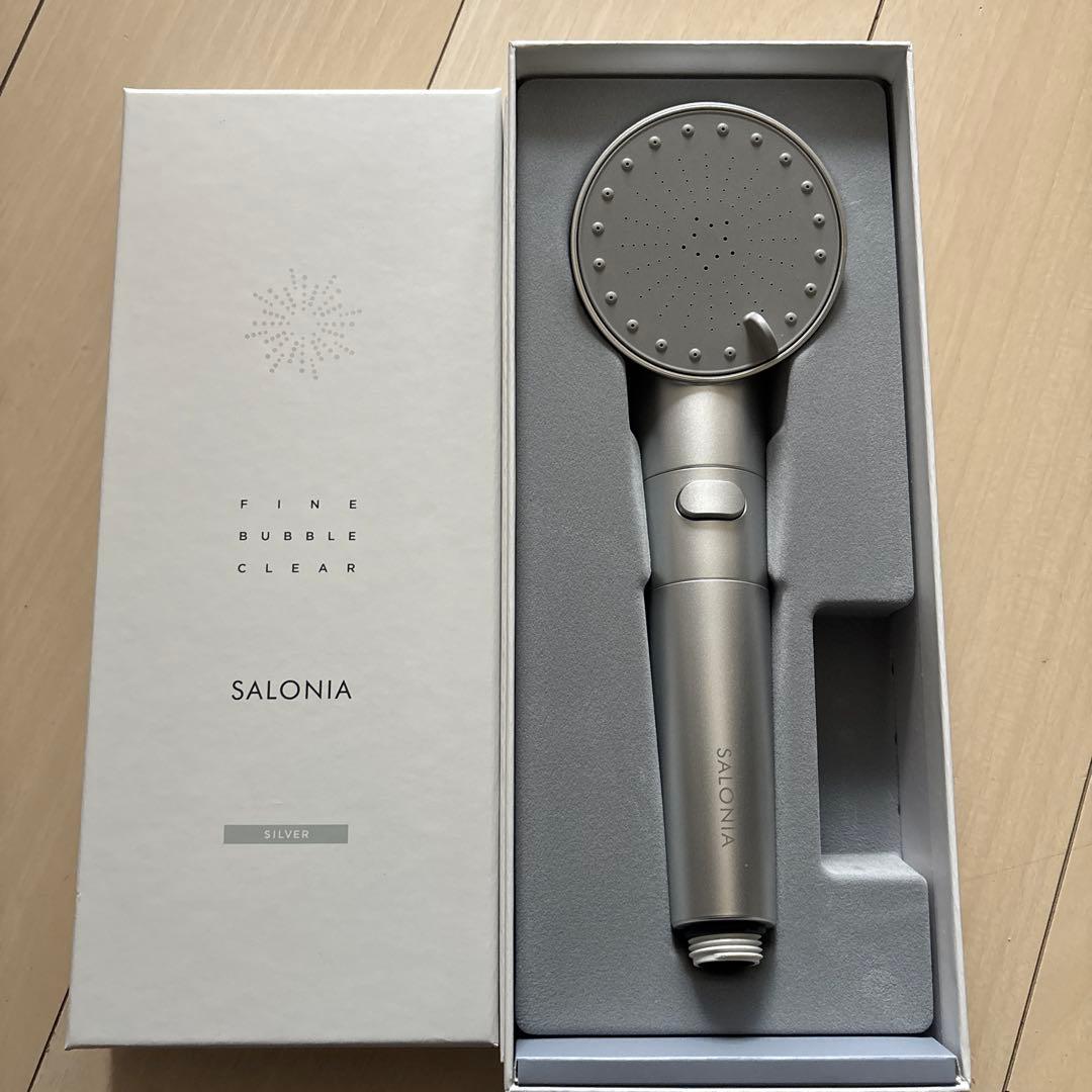 SALONIA FINE BUBBLE CLEAR シャワーヘッド シルバー