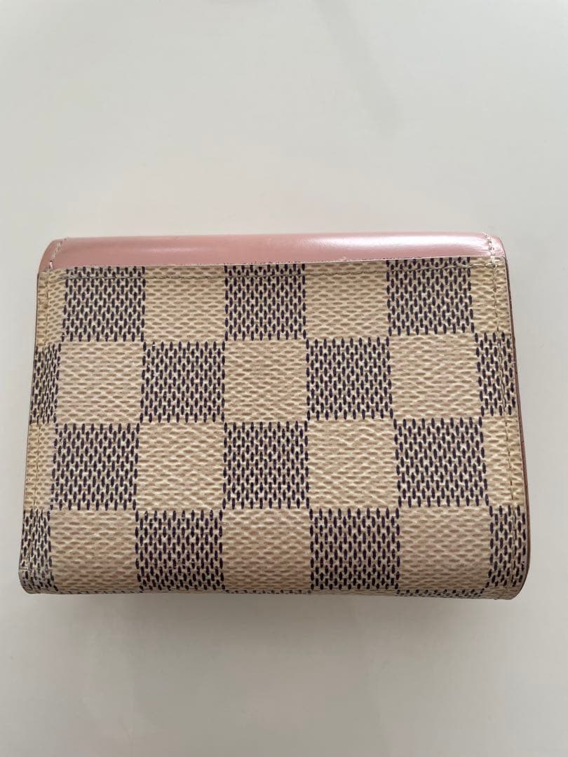LOUIS VUITTON 三つ折り財布 ベージュ/ピンク