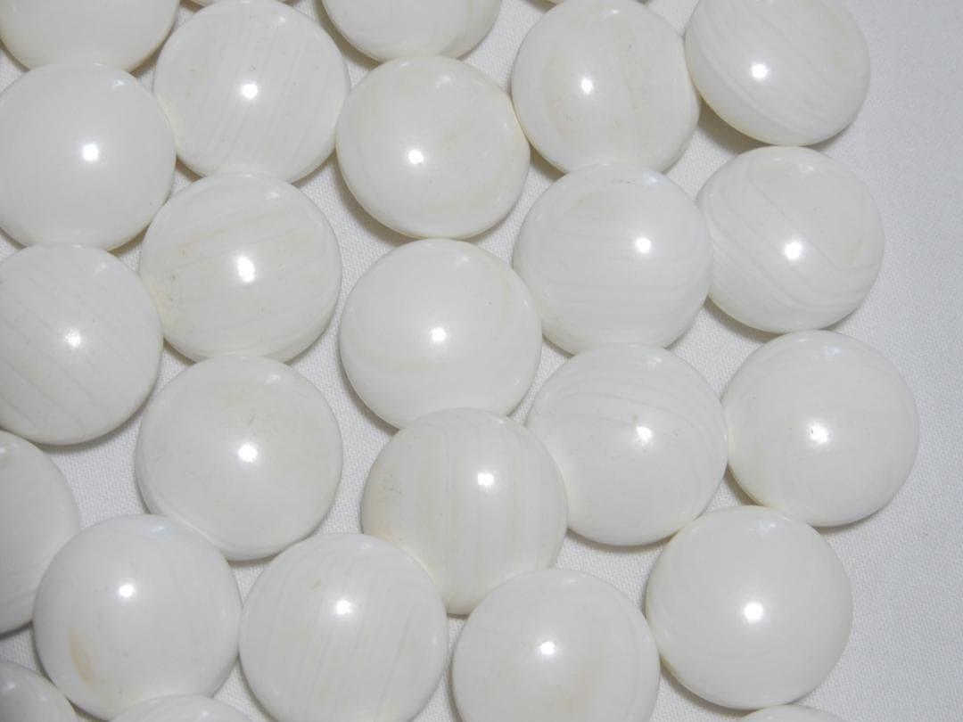 囲碁　本蛤 那智黒碁石　34号　+　特大木製碁笥　使用少美品