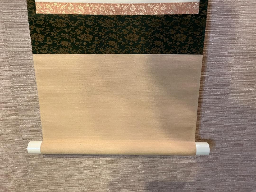 戒堂　茶掛軸　遠山無限碧層々　一行　茶道具