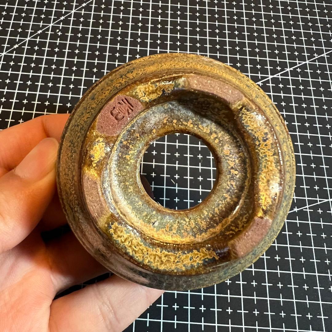 521.香山 窯変荞麦釉丸鉢 盆栽鉢 植木鉢 6.8*4cm