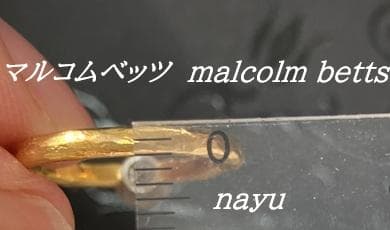 マルコムベッツMALCOLM BETTSダイヤモンドリング 22KYG・プラチナ