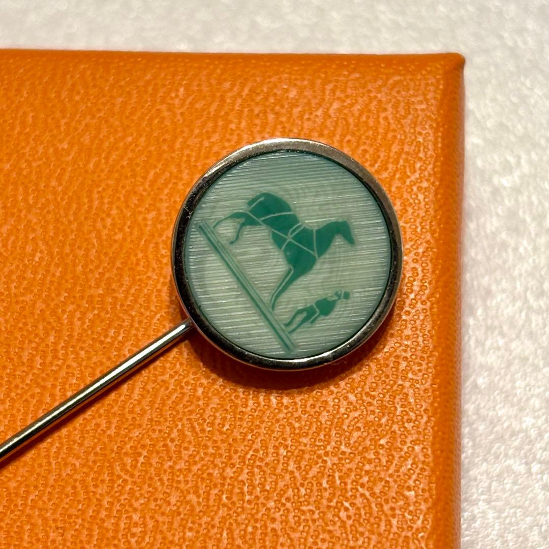 R工房さま エルメス コロゾ ピンブローチ ピンバッジ シルバー