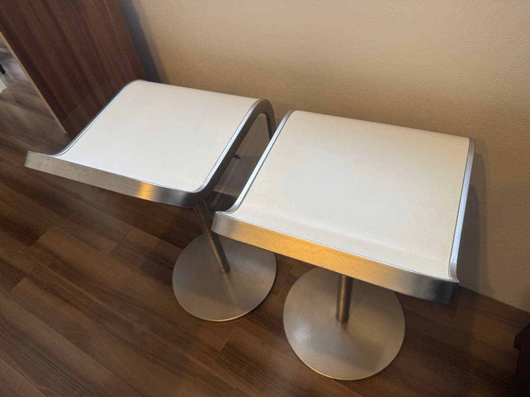 ラパルマ　lem スツール ホワイト　2脚セット