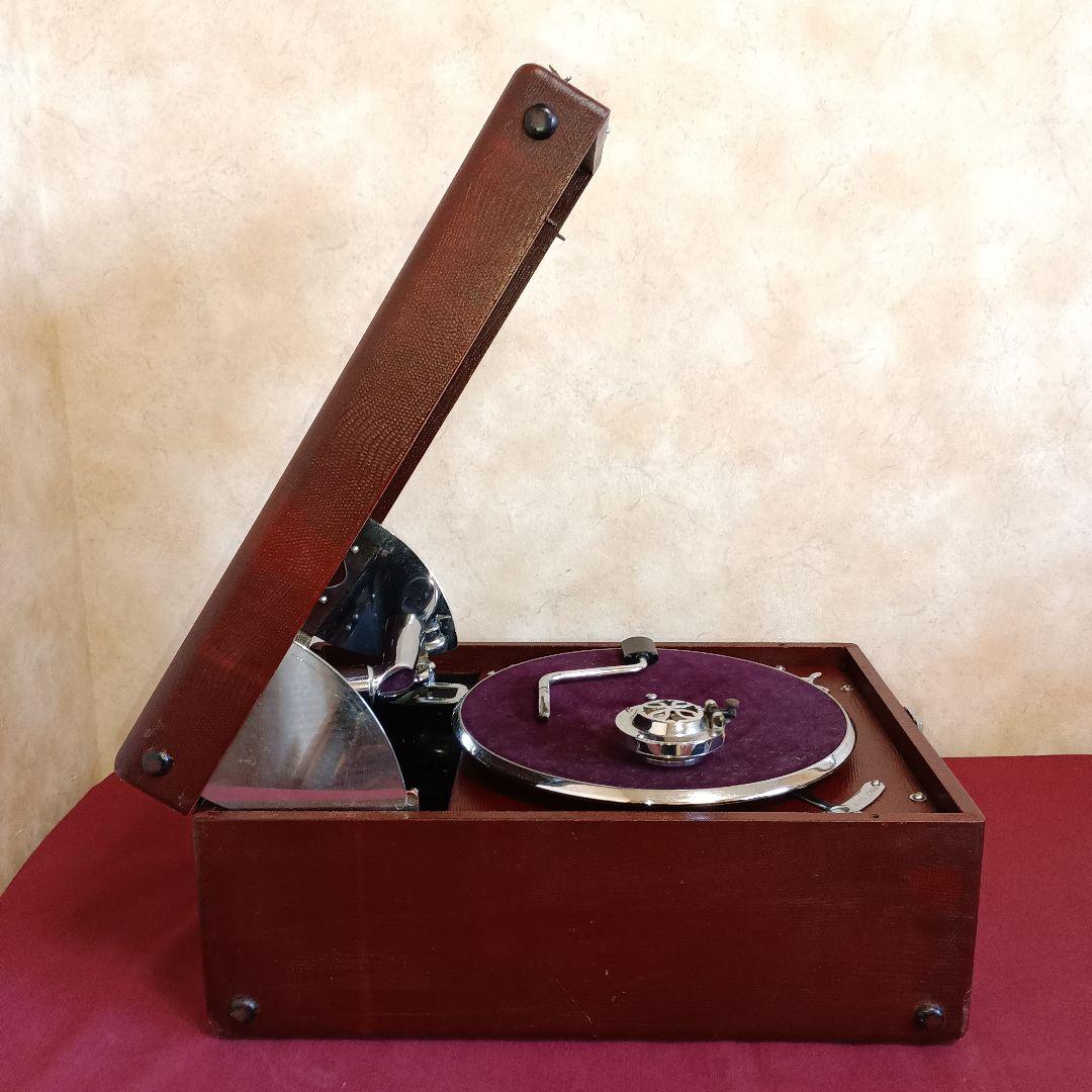 【お買得品動作確認済人気品】コロンビア ポータブル型 蓄音機 No.G-241