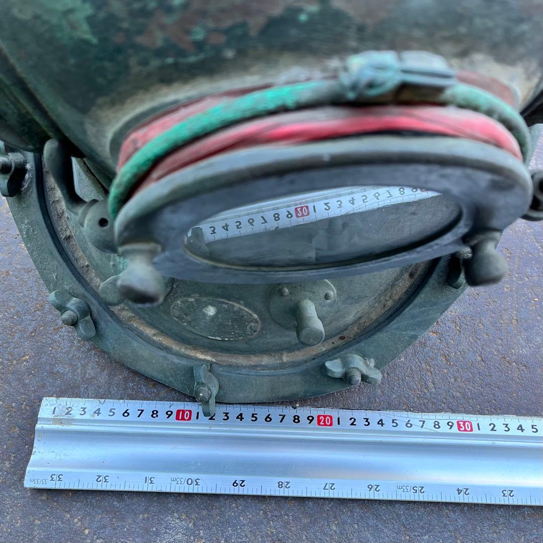 【希少】東亜潜水機株式会社　ヘルメット式潜水　アンティークの潜水ヘルメット真鍮②