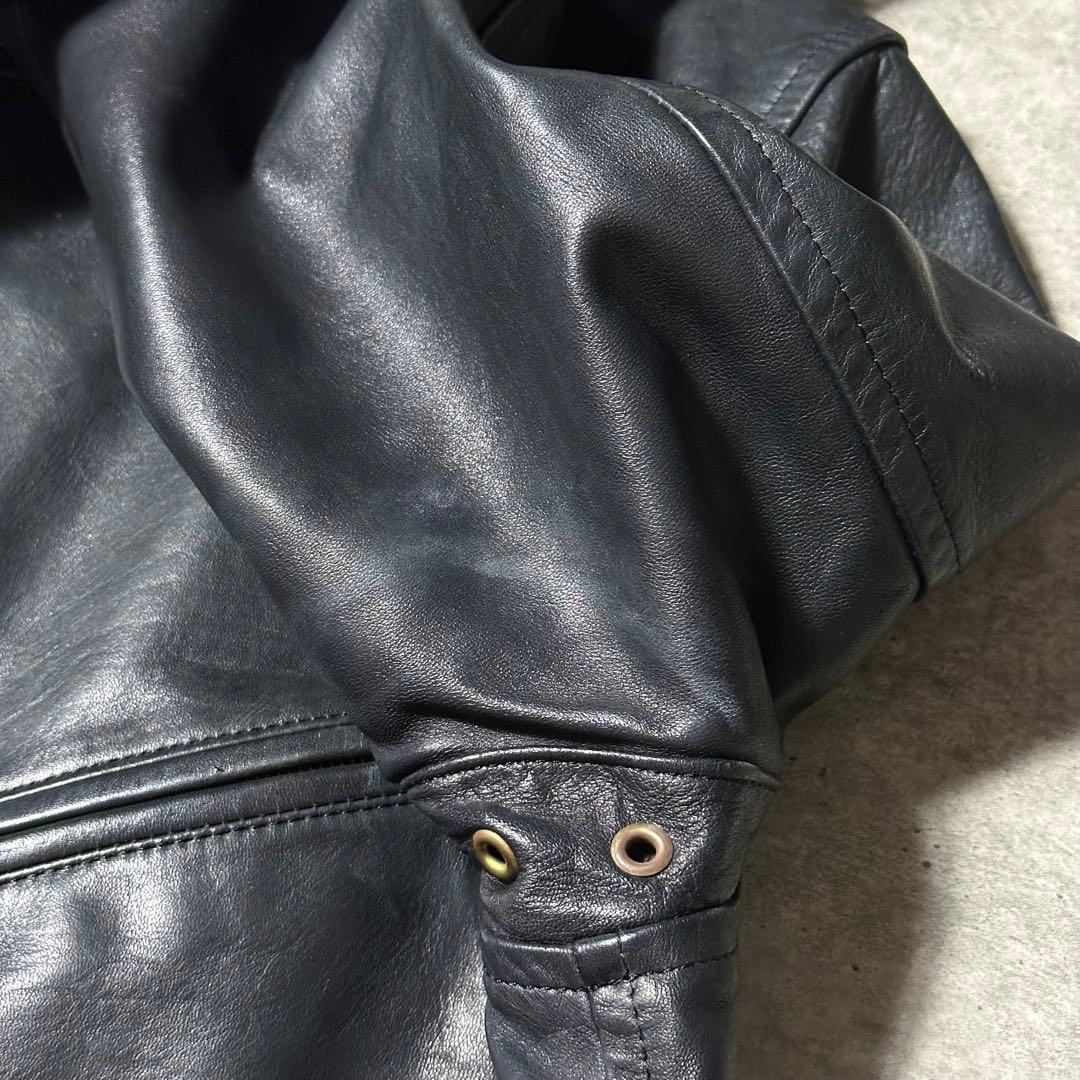 RED MOON ホースハイド シングルライダース L 黒