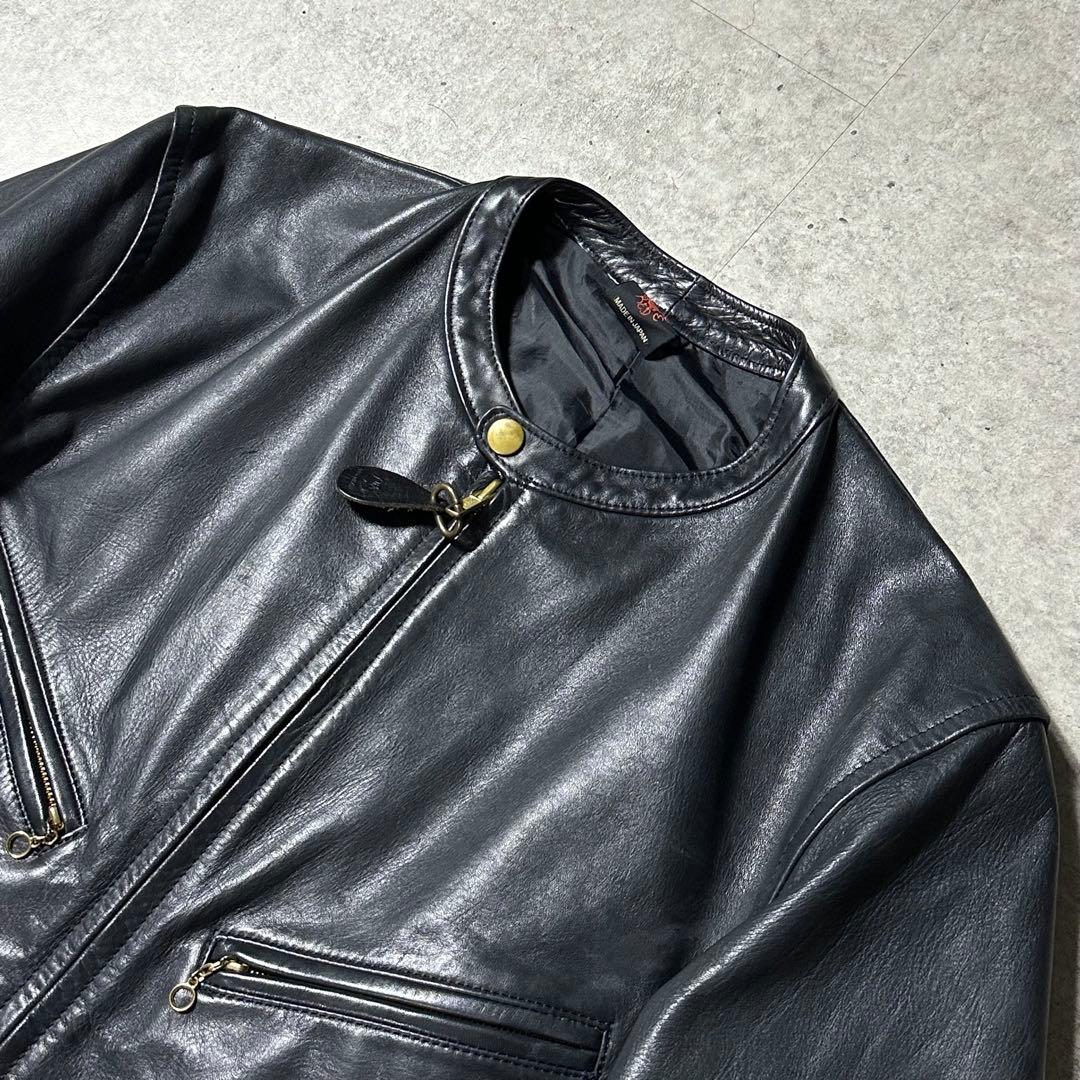 RED MOON ホースハイド シングルライダース L 黒