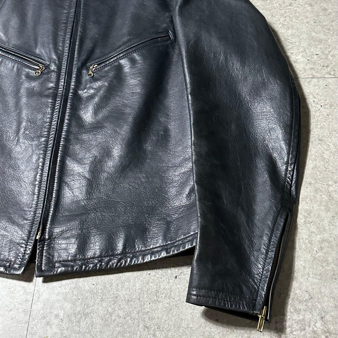 RED MOON ホースハイド シングルライダース L 黒