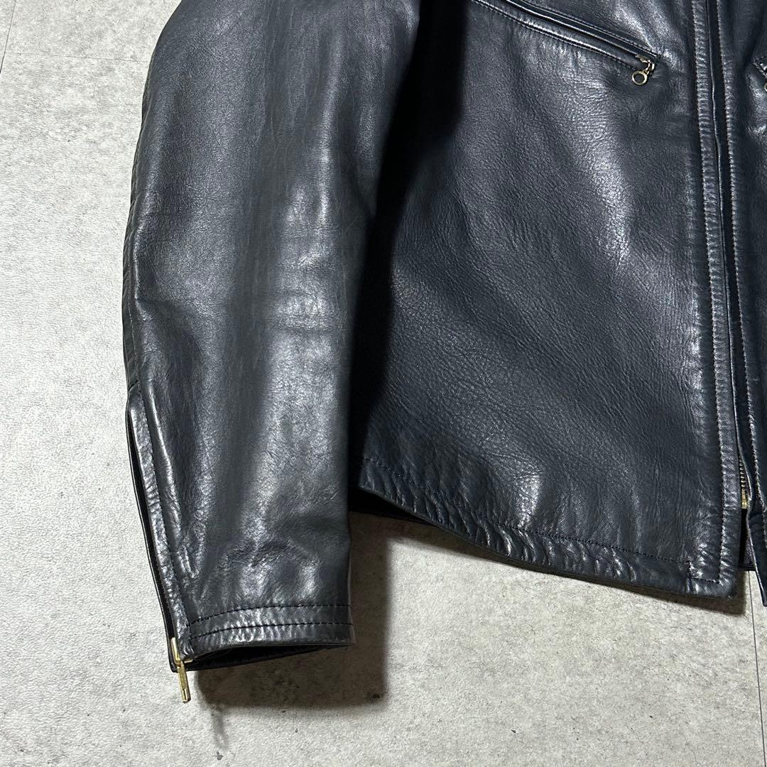 RED MOON ホースハイド シングルライダース L 黒