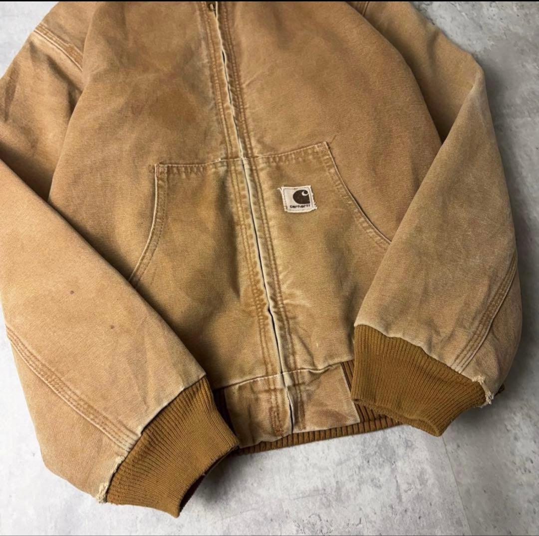 Carhartt カーハート ダック地 アクティブパーカー ブラウン KIDS