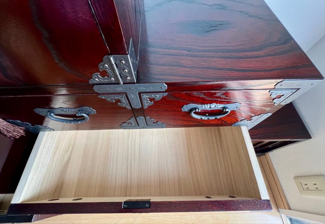 トモ美品　欅産業　仙台箪笥階段箪笥