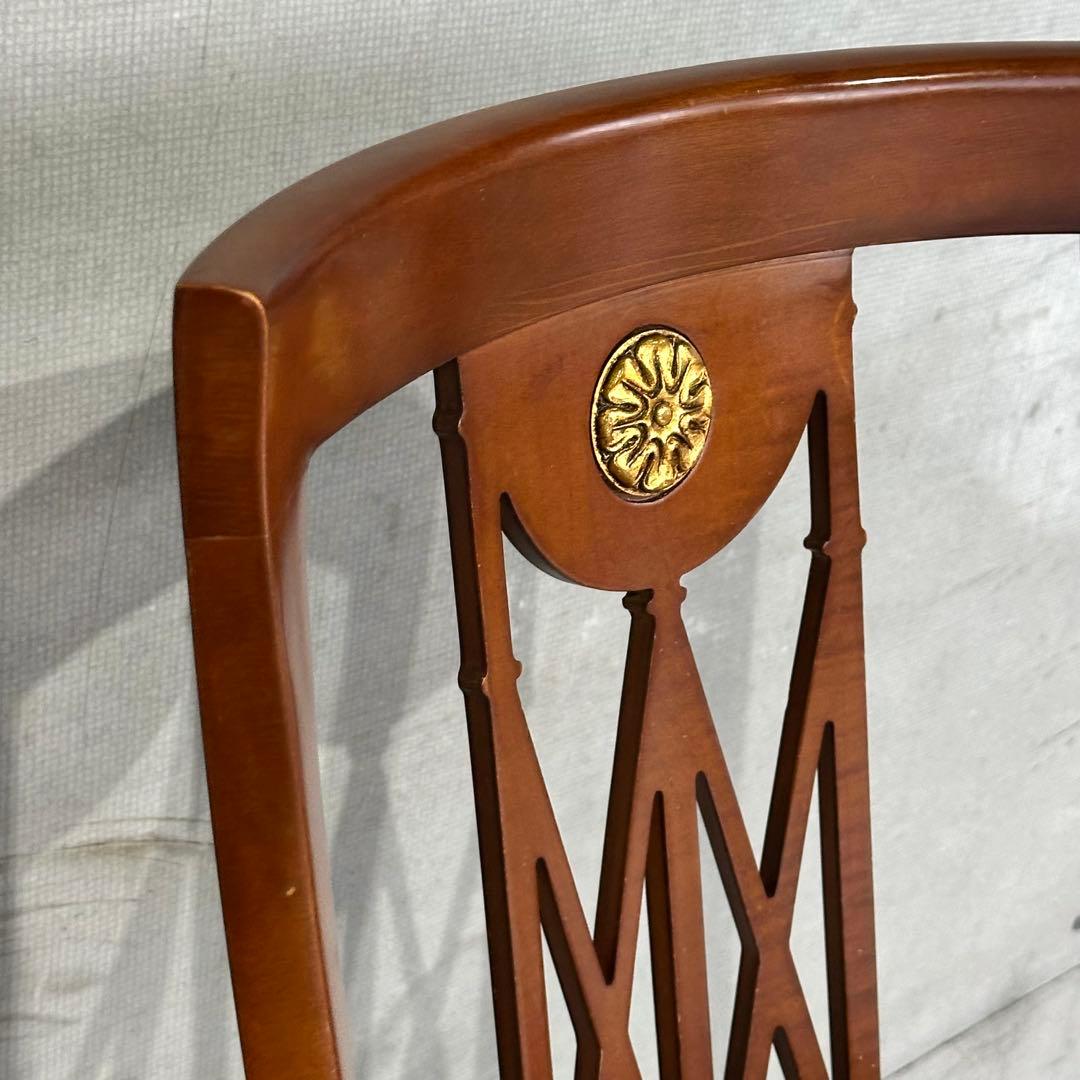 ✦ネオクラシカル様式✦透かし彫り×メダリオン装飾 ダイニングチェア アンティーク