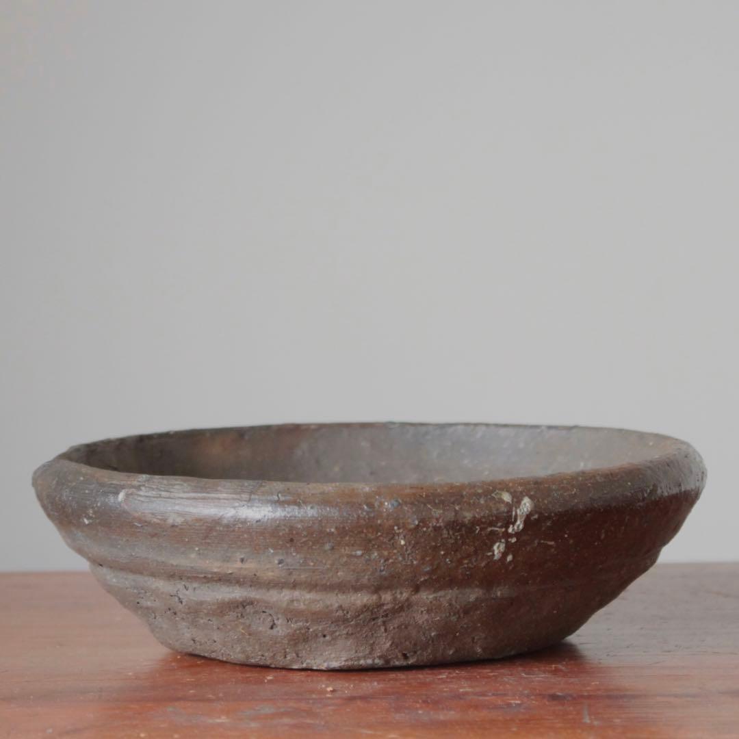 焼き締め 水盤 鉢 南蛮 花器 古美術 古道具 アンティーク