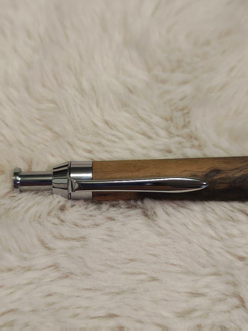 富士瘤クラフト　黒柿孔雀杢　シャーペン