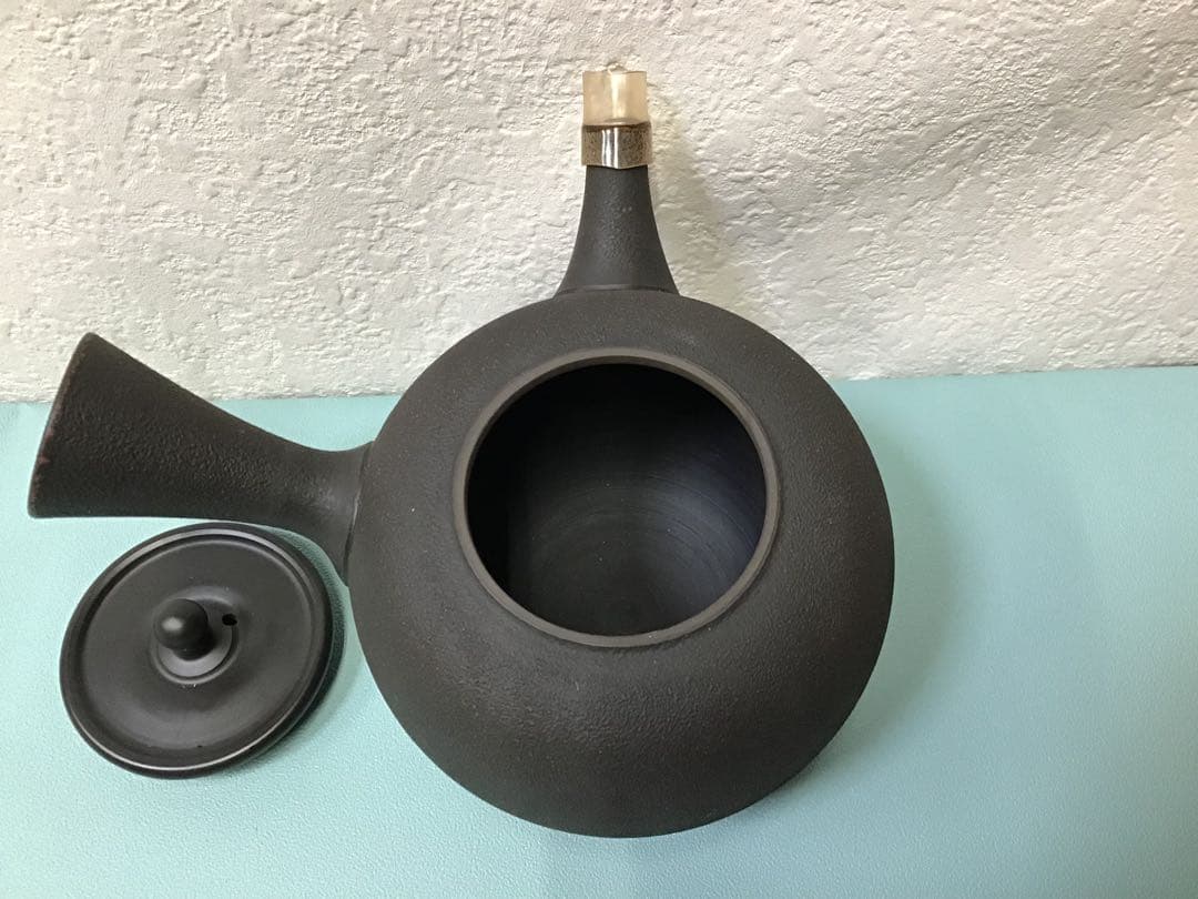 常滑焼　青峰作　急須　木箱付き