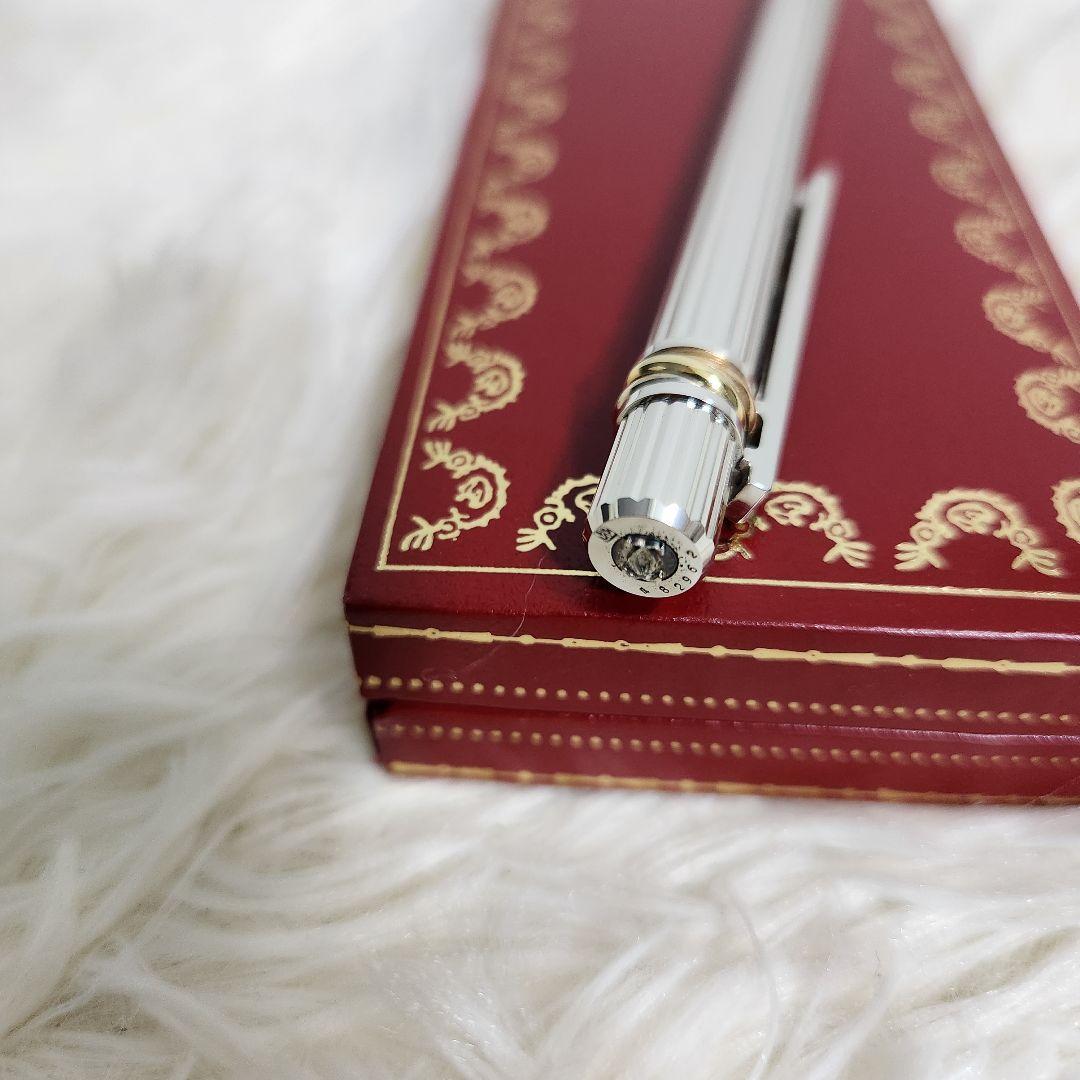 【極美品】Cartier must de Cartier ボールペン シルバー