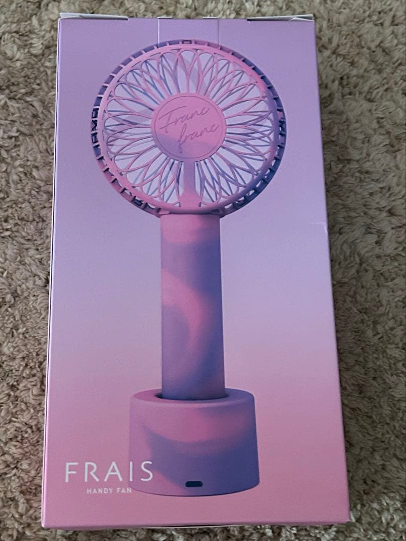 2022年モデル　Francfrancハンディーファン　マーブルパープル