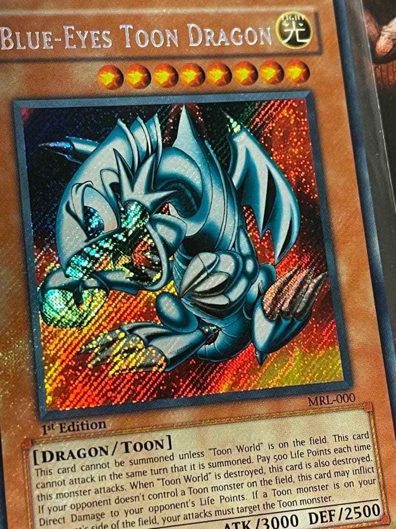 遊戯王 旧アジア版 ブルーアイズ・トゥーン・ドラゴン 英語版 シークレットレア