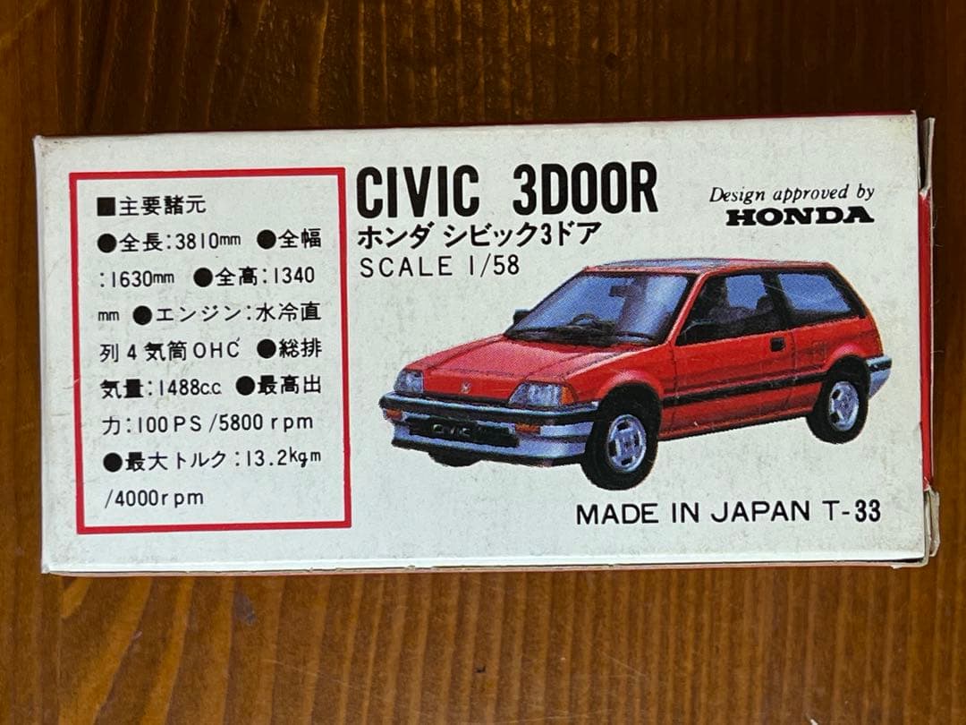 トミカ 赤箱17 シビック JMAC特注