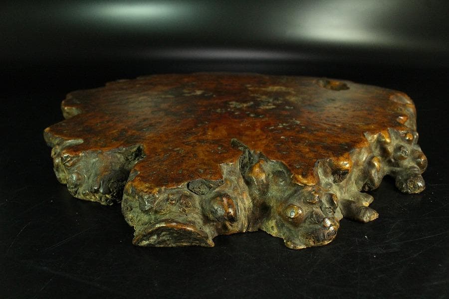 自然木 葡萄木 敷き板 時代物(K-A716)