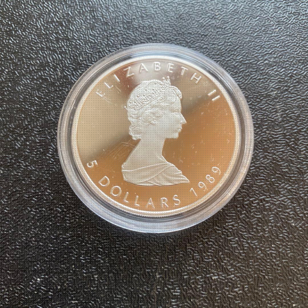 銀貨　99.9% 純銀　シルバー　メイプルリーフ　銀貨　カナダ　プルーフ　女王