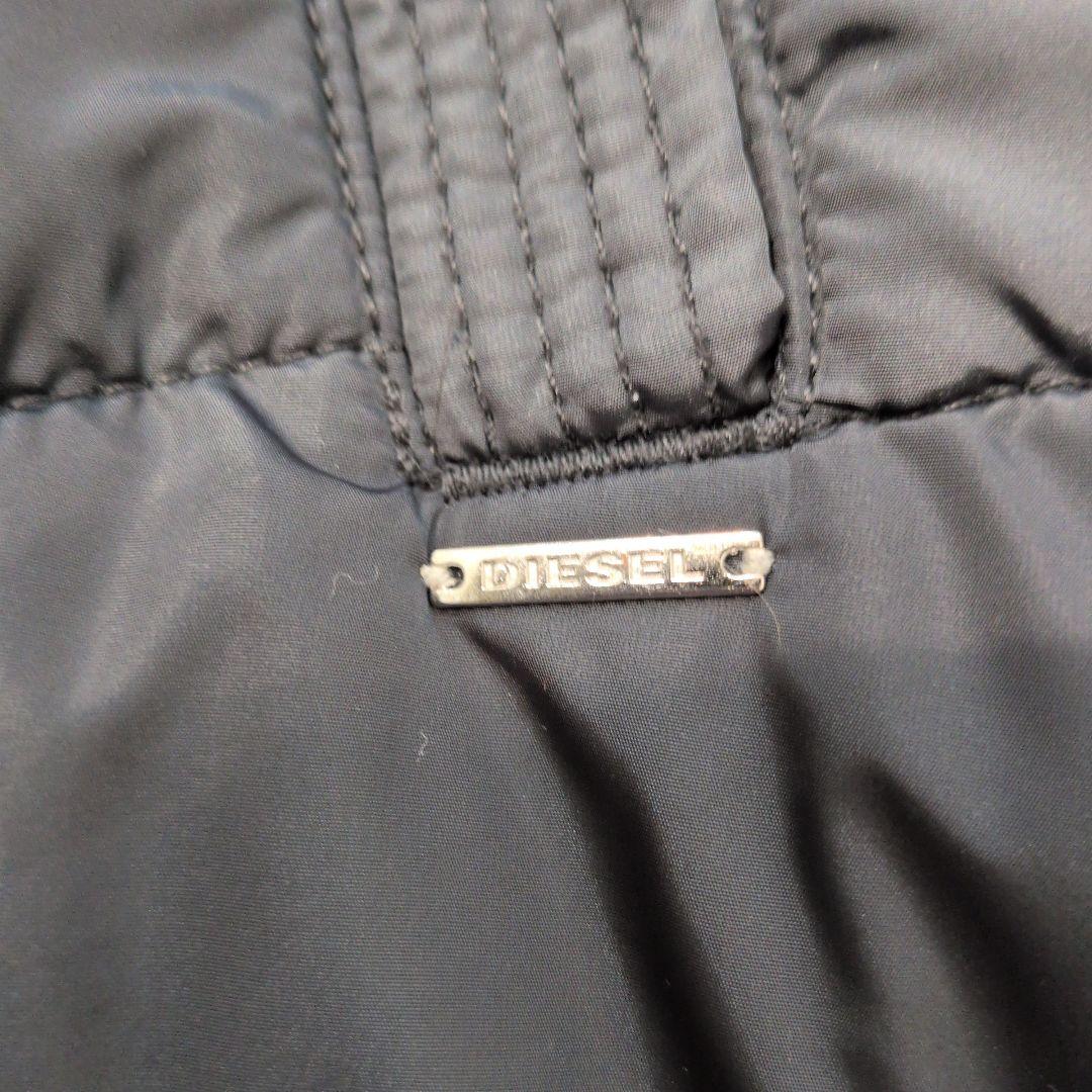 DIESEL ディーゼル 異素材切替 中綿 パーカー ジャケット フード付き
