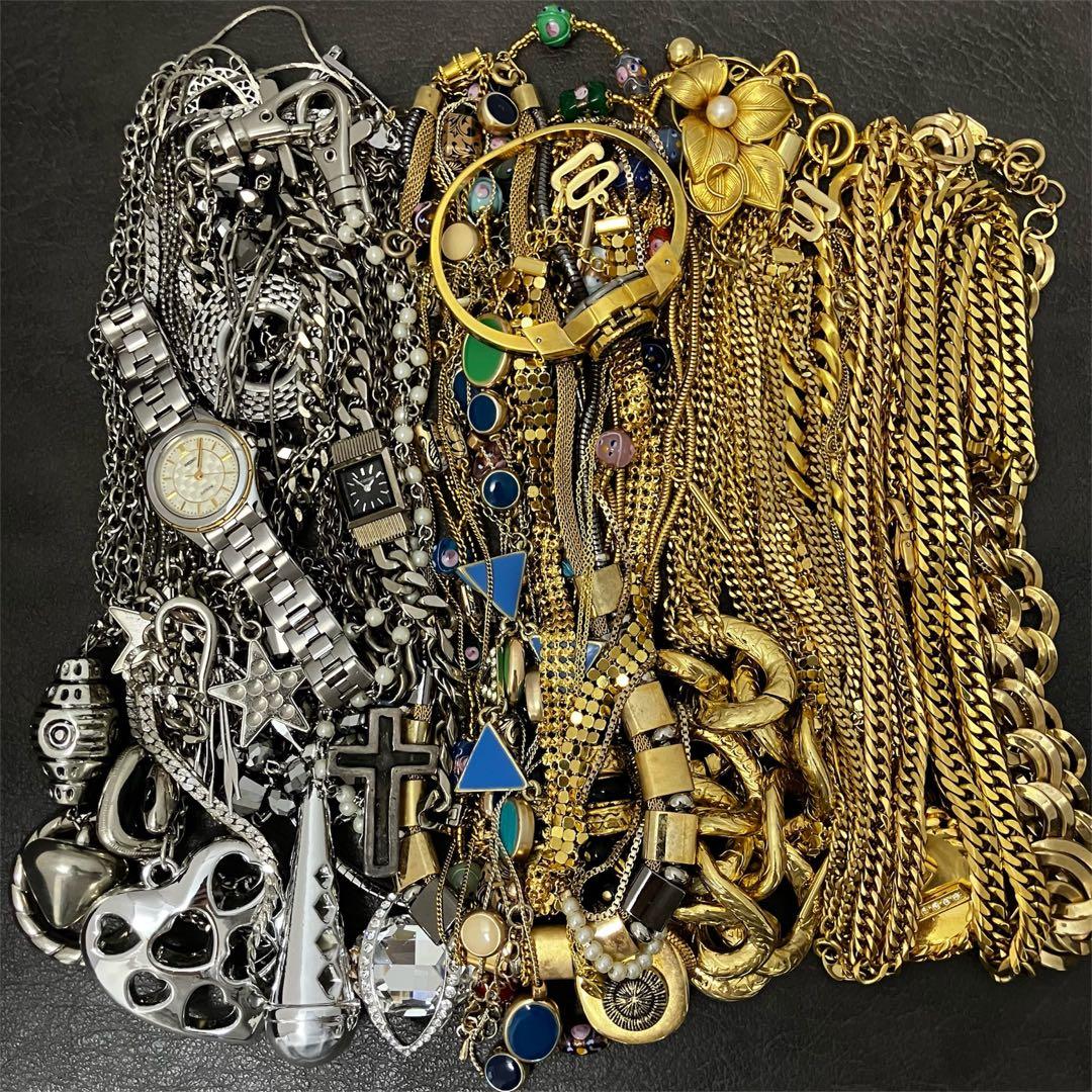 まとめ売り ネックレス ピアス イヤリング ブローチ ブレスレット 時計 k18