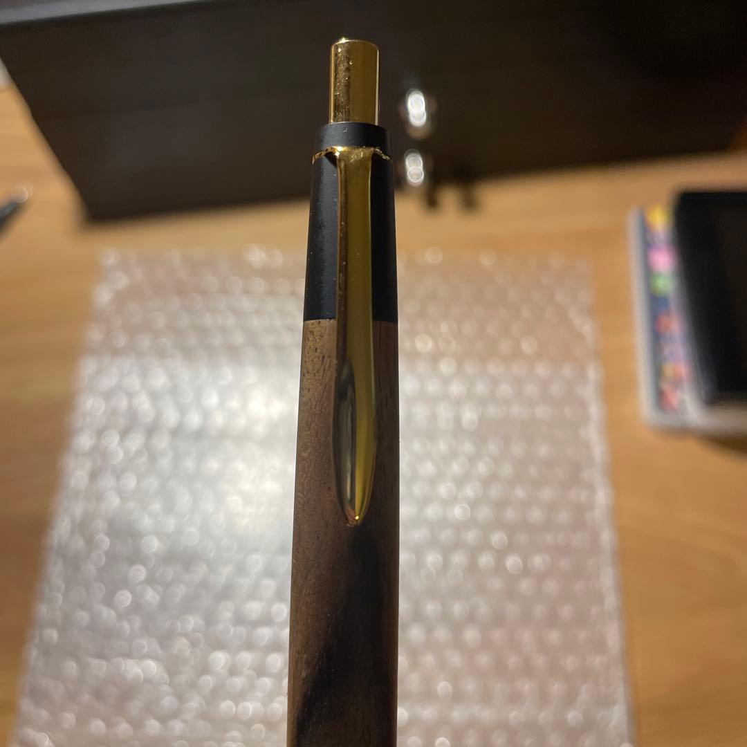 野原工芸　黒柿　新口金　未使用品　シャーペン