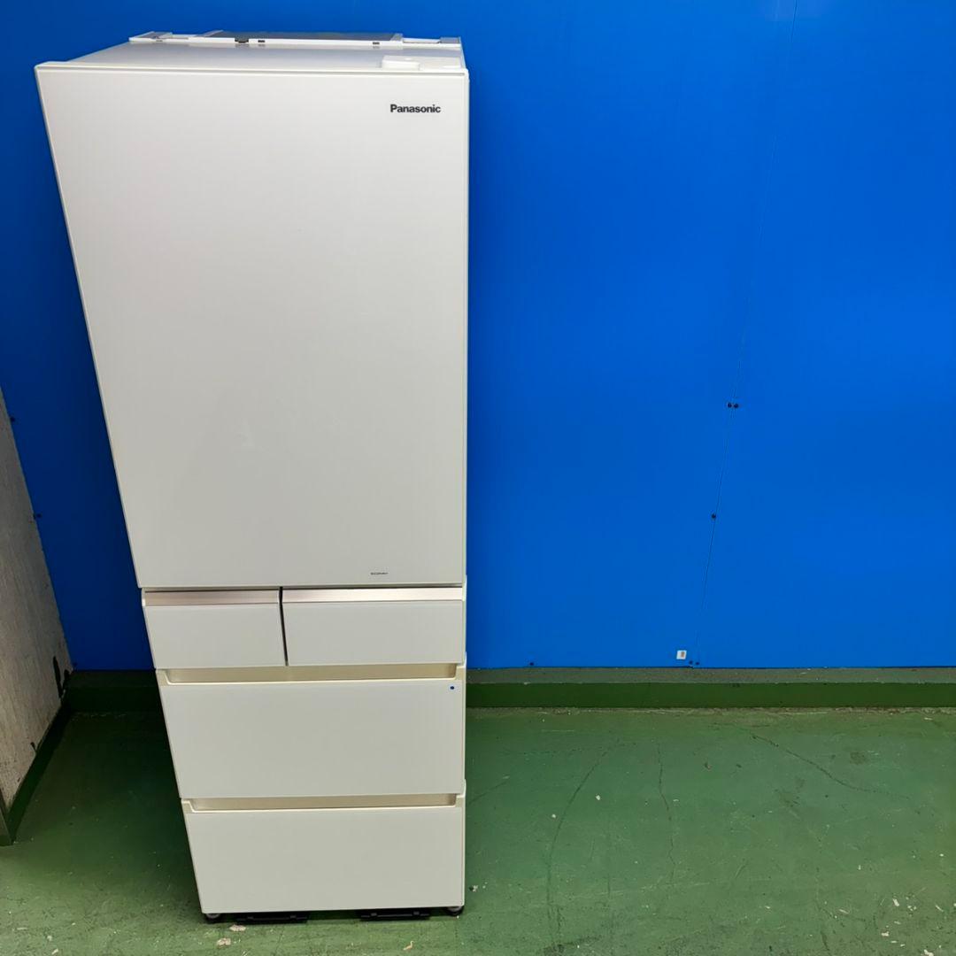 538 関東配送設置無料　Panasonic　大型冷蔵庫　411L　自動製氷