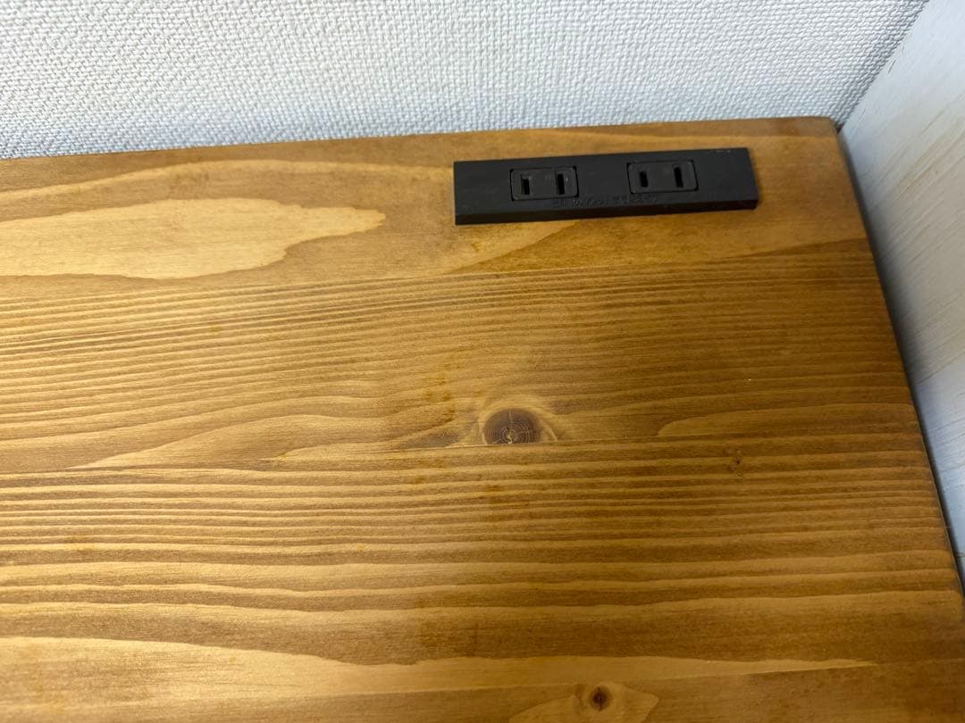 y*i様 デスク 机 パソコンデスク 白 木目 可愛い ホワイト