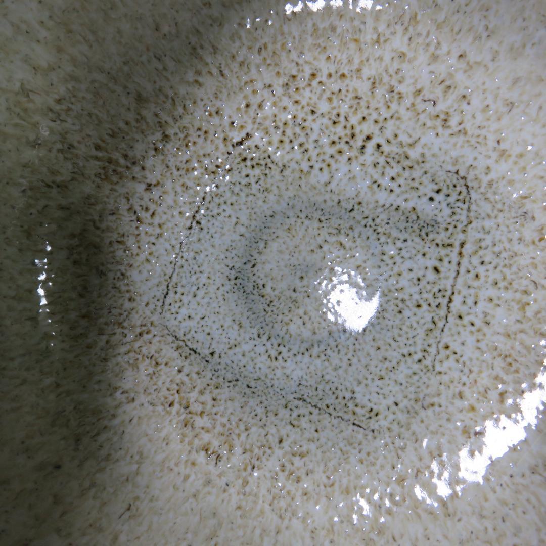 白斑釉 茶碗 在銘 天童焼 若松 共箱 木箱 茶道具 茶器 抹茶碗