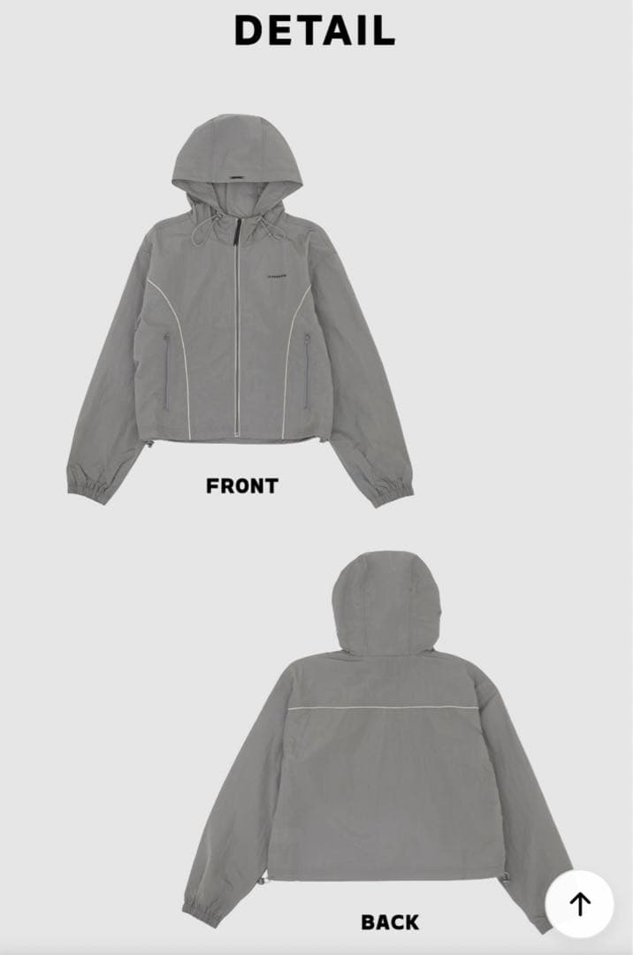 [LE SSERAFIM] WIND BREAKER (Grey)上下セット