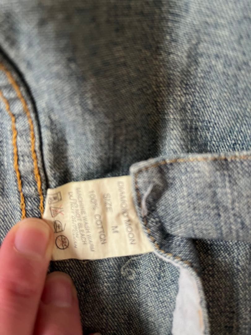 矢沢永吉 E.YAZAWA デニムジャケット 星プリント　ジージャン