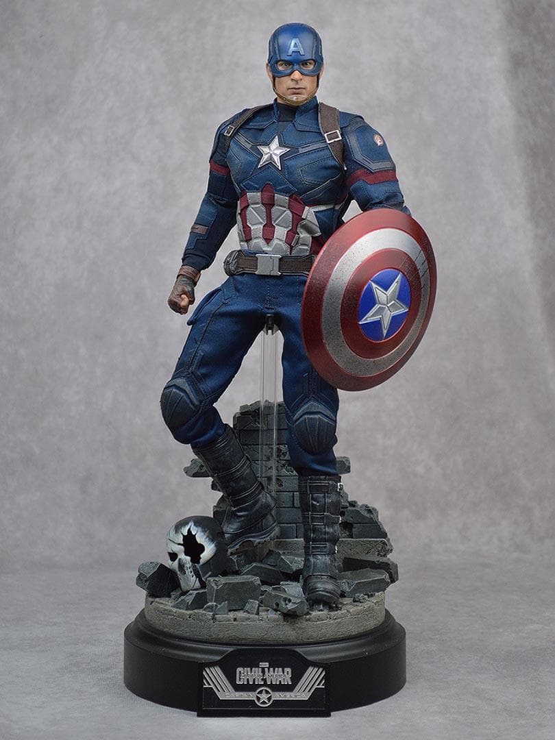 ホットトイズ キャプテン・アメリカ バトル版 シビル・ウォー 1/6 フィギュア