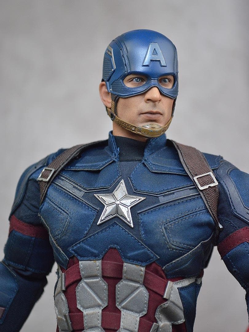 ホットトイズ キャプテン・アメリカ バトル版 シビル・ウォー 1/6 フィギュア