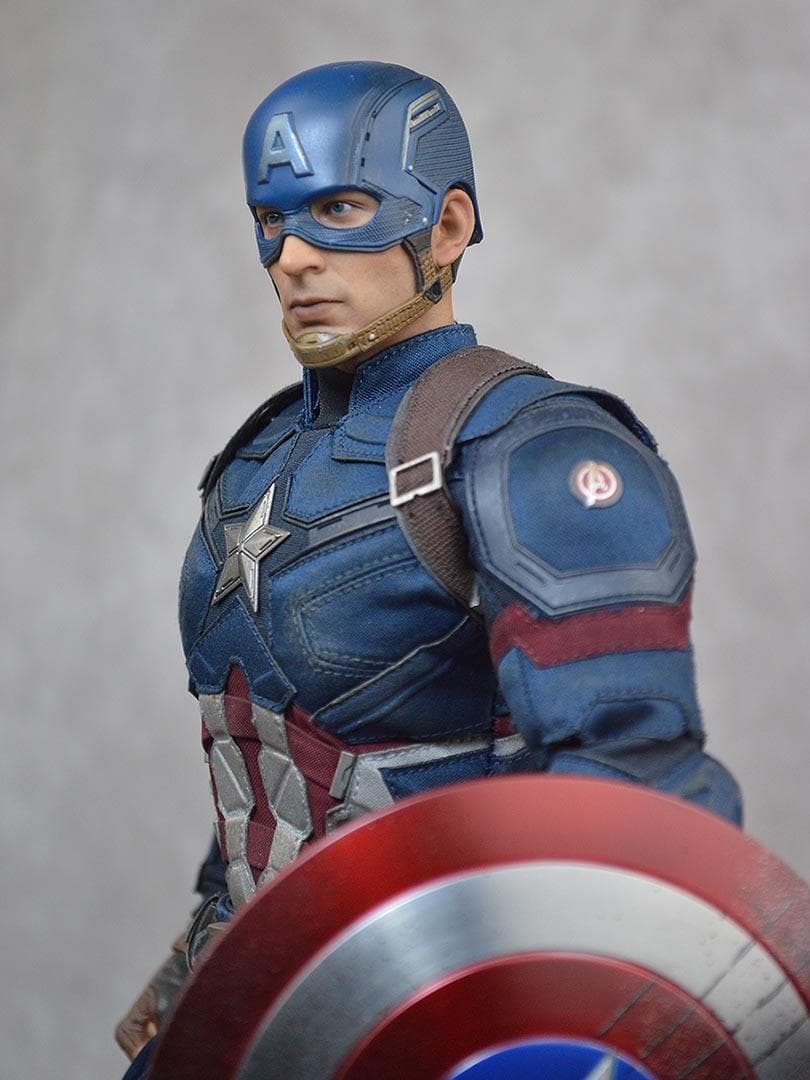 ホットトイズ キャプテン・アメリカ バトル版 シビル・ウォー 1/6 フィギュア