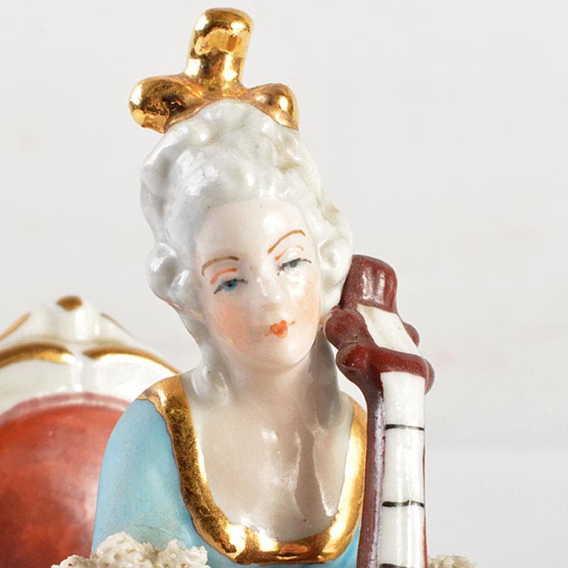 専用フォルクシュテットなど　フィギュリン陶人形レースドール　2点　C　R7068