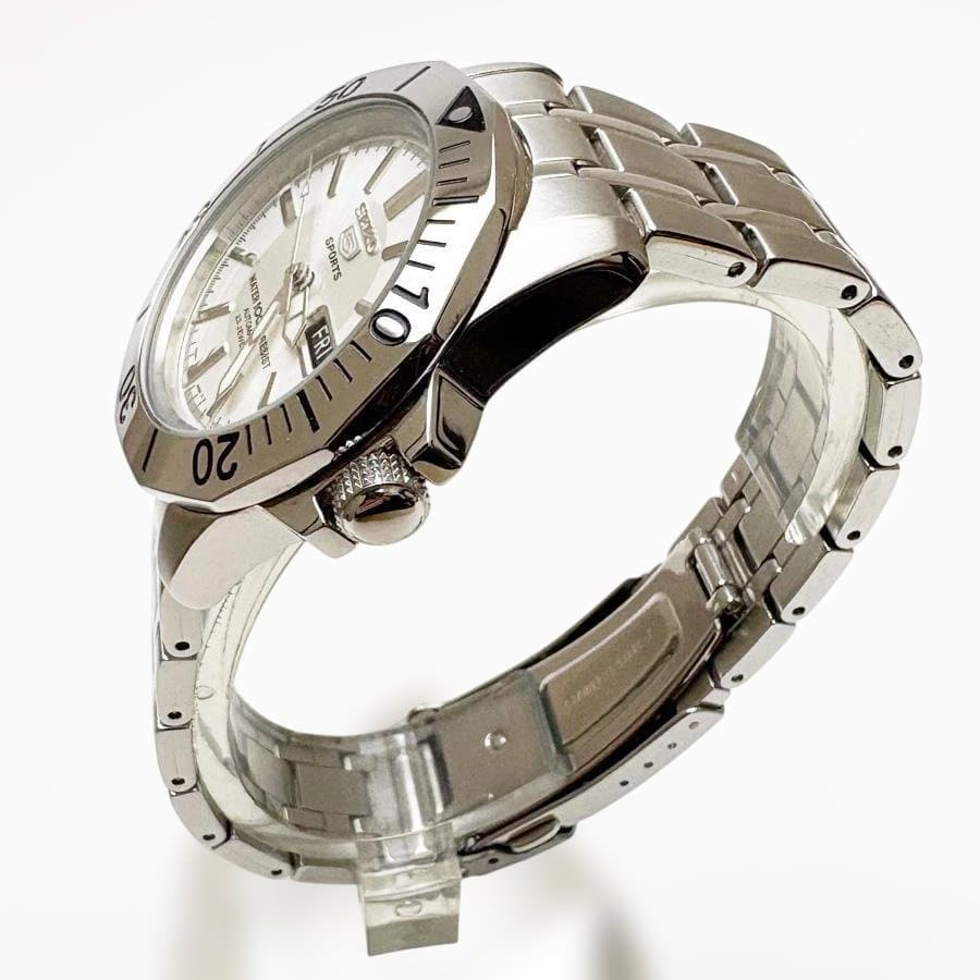 SEIKO5 SPORTS 自動巻き シルバー 日本製 セイコーファイブ