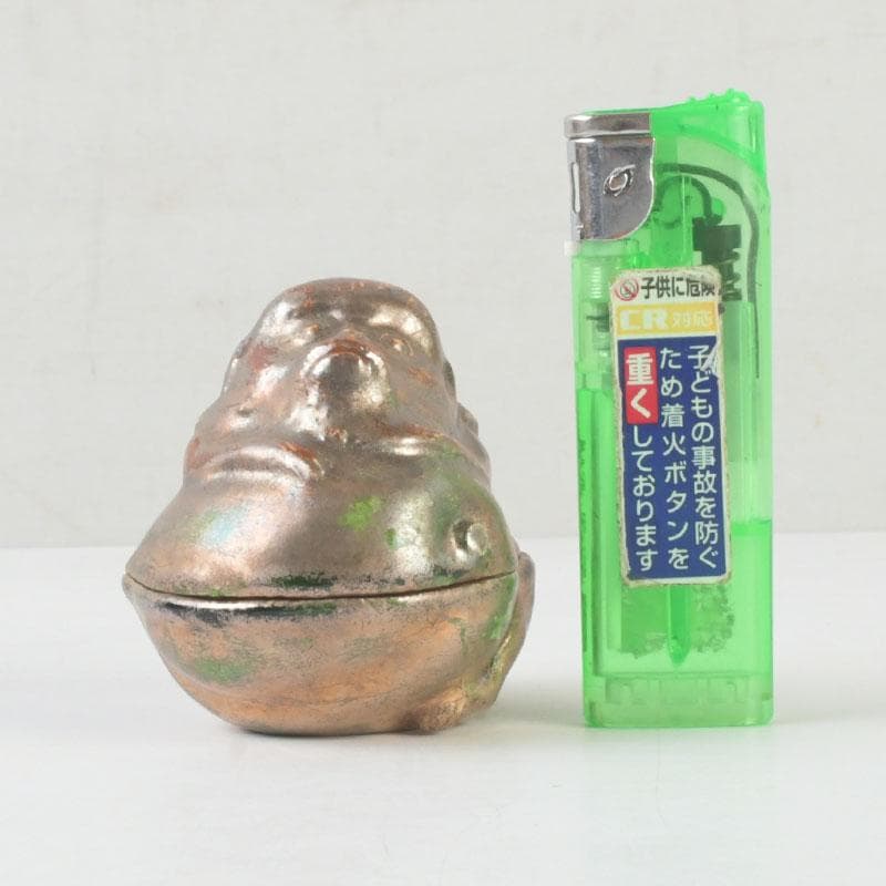 茶道具　京焼　吉向焼　五世松月作　猿香合　共箱　V　9783