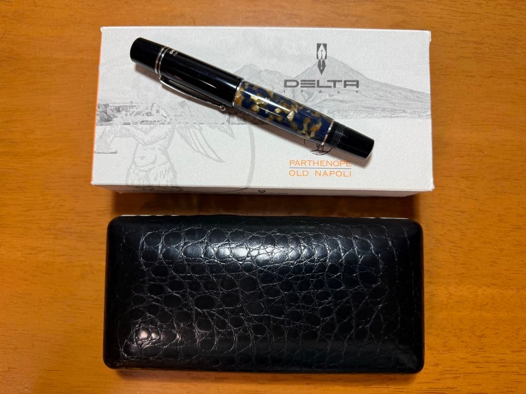 万年筆　デルタ　オールドナポリ　F 中古品