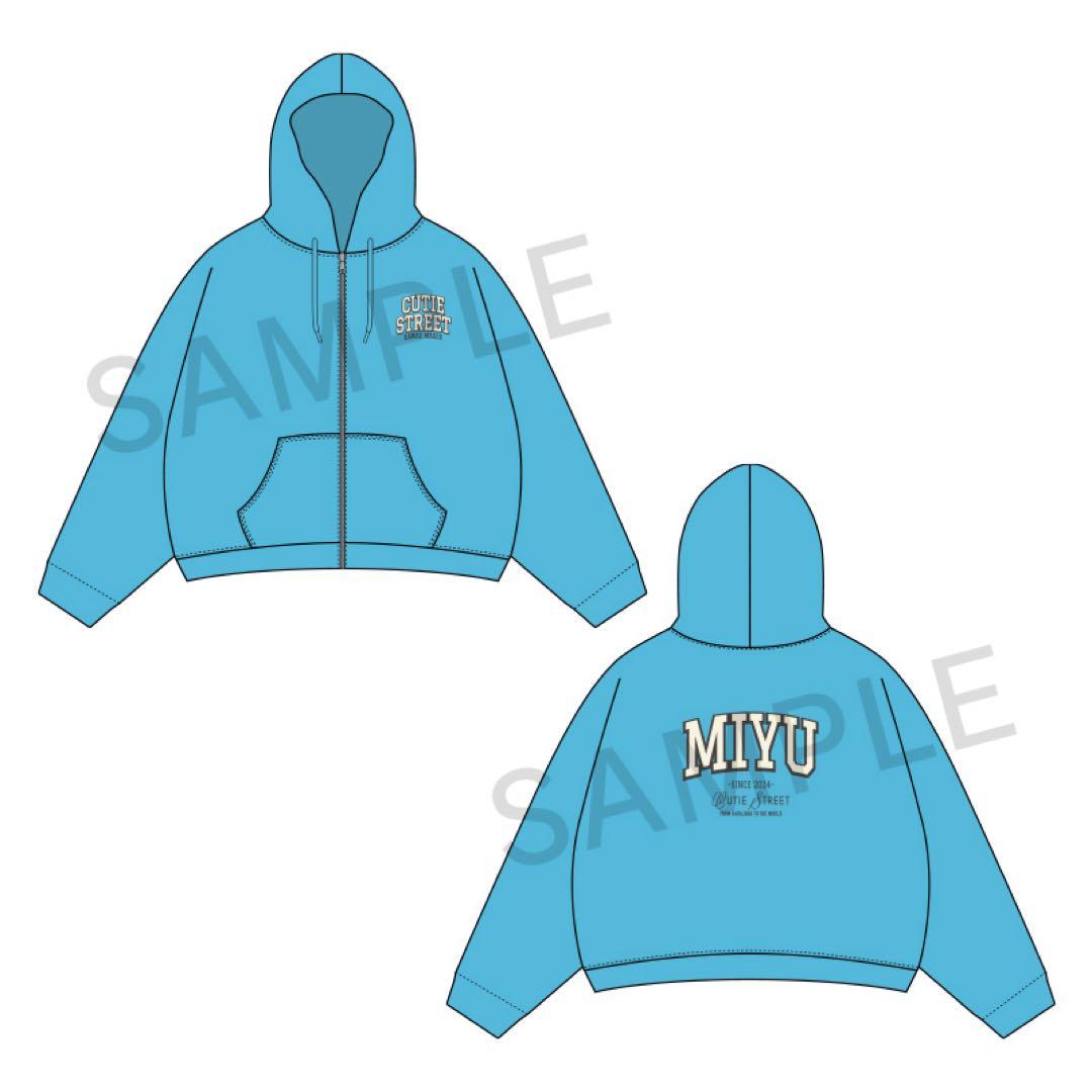 CUTIE STREET OSHI API Zip-up hoodie 梅田みゆ
