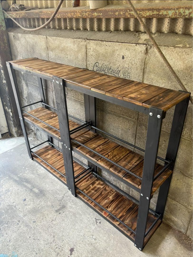 ウイスキーラック　上段バー無しタイプ　特大ウィスキーラック　飾り棚 1123